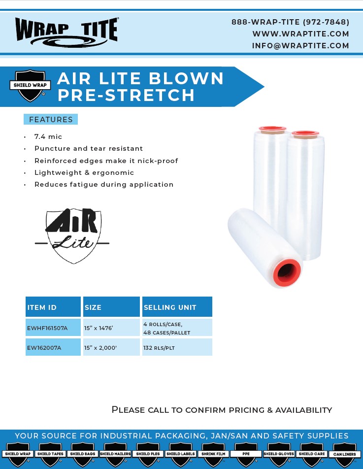 Air Lite Blown Pre-Stretch Film